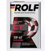 Масло моторное синтетическое ROLF GT SAE 5W-40. API SN/CF, 4л 522436
