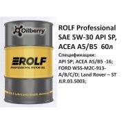 Масло моторное синтетическое «ROLF Professional SAE 5W-30 API SP, ACEA A5/B5» 60л 322749