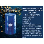 Моторное масло FUCHS TITAN UNIMAX HD 5W-30 MC, 205л 0059911002