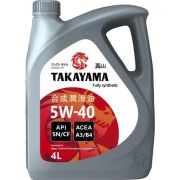 Масло моторное синтетическое TAKAYAMA SAE 5W-40  API SN/CF 4л 605521