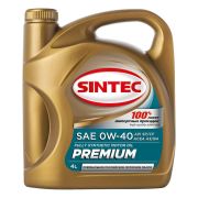 SINTEC PREMIUM SAE 0W-40 API SP/CF, ACEA A3/B4 4л 322778