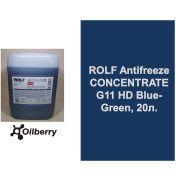 Жидкость охлаждающая низкозамерзающая Antifreeze Concentrate ROLF G11 HD Green, 20л 70025